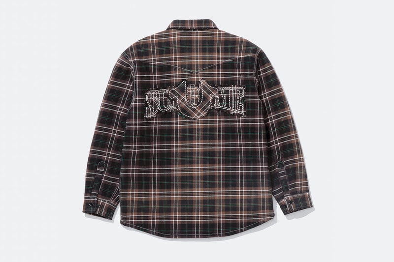 Supreme x True Religion Fall 2025 Collaboration denim jeans release info Leather Trucker Jacket, Puffer Jacket, L/S Shirt, Polo, Zip Up Hooded Sweatshirt, Leather Pant, Cargo Pant, Sweatpant, Earflap 5-Panel, 6-Panel and Beanie