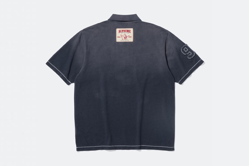 Supreme x True Religion Fall 2025 Collaboration denim jeans release info Leather Trucker Jacket, Puffer Jacket, L/S Shirt, Polo, Zip Up Hooded Sweatshirt, Leather Pant, Cargo Pant, Sweatpant, Earflap 5-Panel, 6-Panel and Beanie