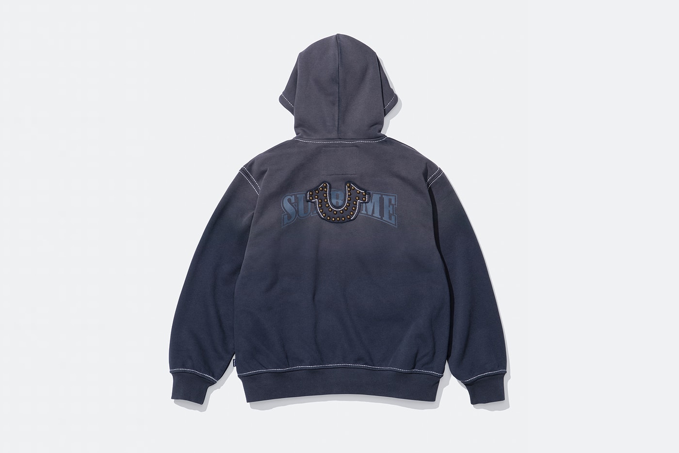 Supreme x True Religion Fall 2025 Collaboration denim jeans release info Leather Trucker Jacket, Puffer Jacket, L/S Shirt, Polo, Zip Up Hooded Sweatshirt, Leather Pant, Cargo Pant, Sweatpant, Earflap 5-Panel, 6-Panel and Beanie