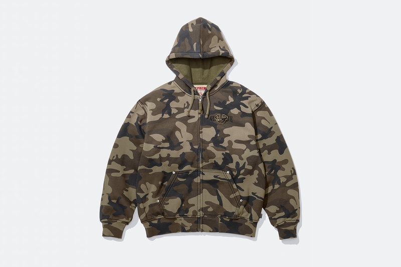 Supreme x True Religion Fall 2025 Collaboration denim jeans release info Leather Trucker Jacket, Puffer Jacket, L/S Shirt, Polo, Zip Up Hooded Sweatshirt, Leather Pant, Cargo Pant, Sweatpant, Earflap 5-Panel, 6-Panel and Beanie