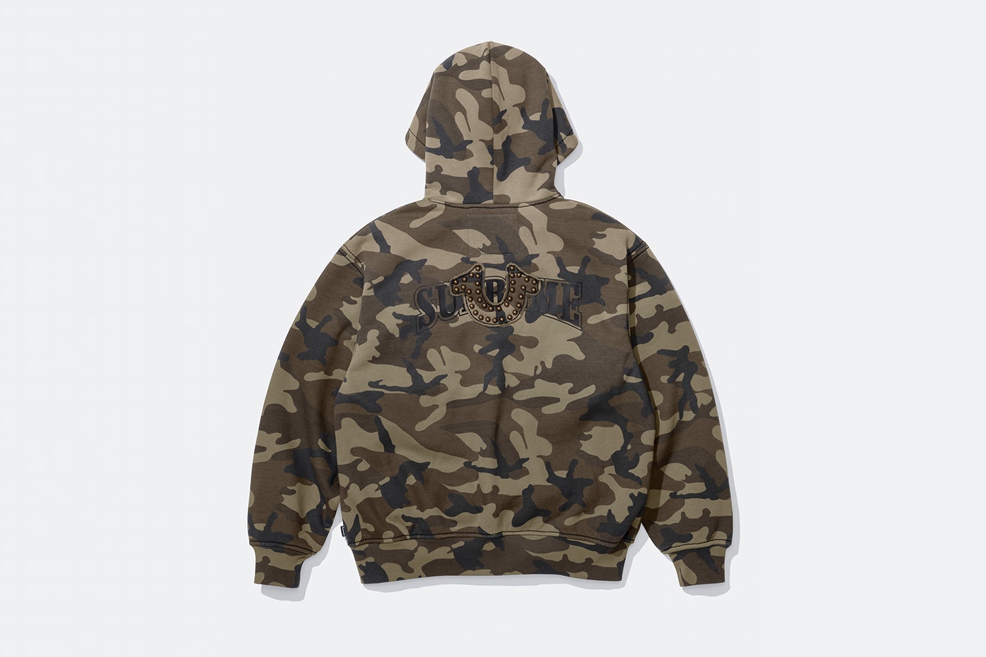 Supreme x True Religion Fall 2025 Collaboration denim jeans release info Leather Trucker Jacket, Puffer Jacket, L/S Shirt, Polo, Zip Up Hooded Sweatshirt, Leather Pant, Cargo Pant, Sweatpant, Earflap 5-Panel, 6-Panel and Beanie