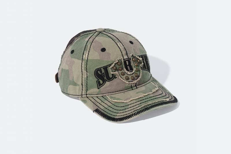 Supreme x True Religion Fall 2025 Collaboration denim jeans release info Leather Trucker Jacket, Puffer Jacket, L/S Shirt, Polo, Zip Up Hooded Sweatshirt, Leather Pant, Cargo Pant, Sweatpant, Earflap 5-Panel, 6-Panel and Beanie