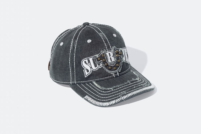 Supreme x True Religion Fall 2025 Collaboration denim jeans release info Leather Trucker Jacket, Puffer Jacket, L/S Shirt, Polo, Zip Up Hooded Sweatshirt, Leather Pant, Cargo Pant, Sweatpant, Earflap 5-Panel, 6-Panel and Beanie