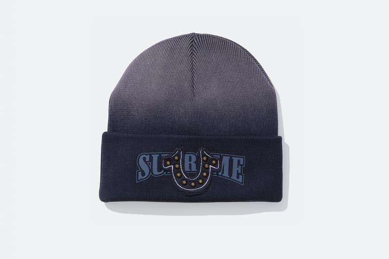 Supreme x True Religion Fall 2025 Collaboration denim jeans release info Leather Trucker Jacket, Puffer Jacket, L/S Shirt, Polo, Zip Up Hooded Sweatshirt, Leather Pant, Cargo Pant, Sweatpant, Earflap 5-Panel, 6-Panel and Beanie