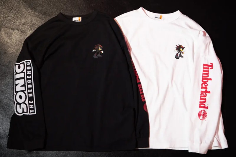 Timberland x SEGA Shadow the Hedgehog Collaboration 6-inch premium waterproof boots apparel black red shibuya tokyo short sleeve long sleeve graphic t-shirt tee