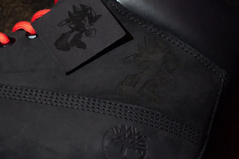 Timberland x SEGA Shadow the Hedgehog Collaboration 6-inch premium waterproof boots apparel black red shibuya tokyo short sleeve long sleeve graphic t-shirt tee