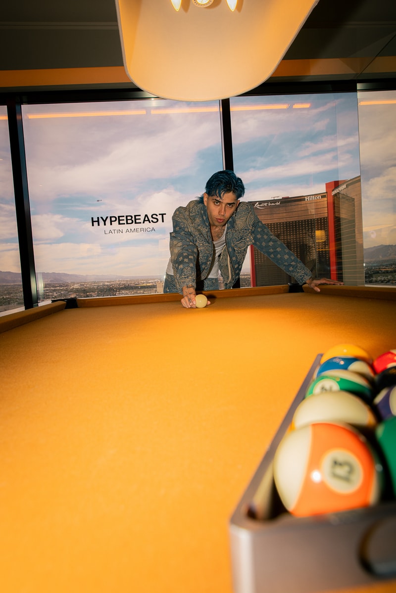 Hypebeast LATAM Interview Suite Las Vegas wynn encore hotel latin Grammys latin mafia aleman fuerza regida arcangel mon laferte nathy peluso trueno nicki nicole ivan cornejo jay wheeler judeline chuwi sofia reyes ovy on the drums lit killah alvaro diaz oscar maydon morat