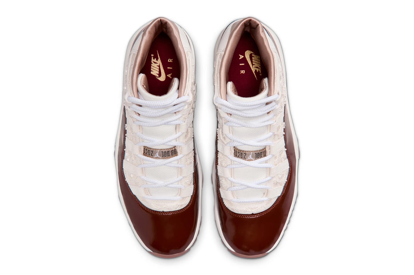 Air Jordan 11 China Gym Red Soft Pearl Red Gum Medium Brown Metallic Gold IM8352-670 Release Info