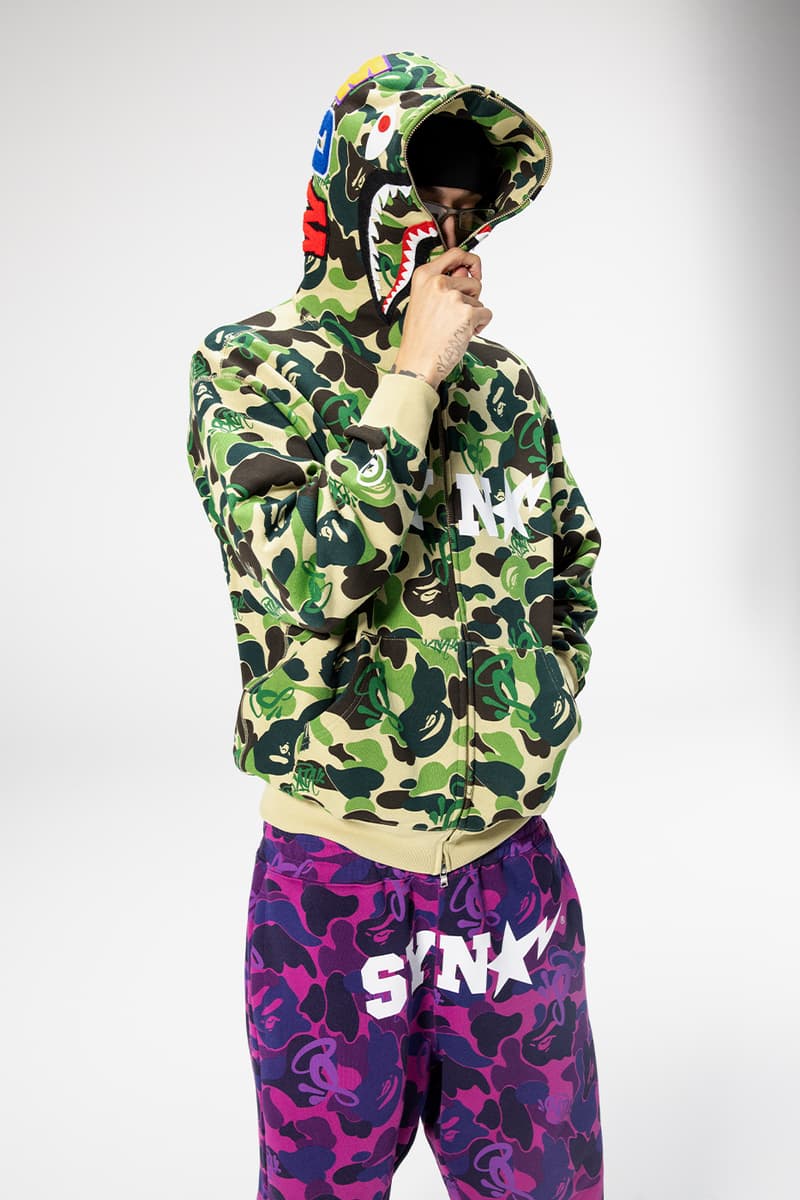 Central Cee Leads Three-Way BAPE x Spotify x SYNA Collab rapper uk hoodies sweater t-shirts
