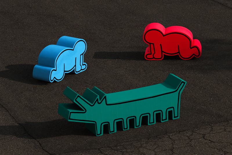 Gufram x Luna Luna Keith Haring Dog Crawling Baby Design Objects