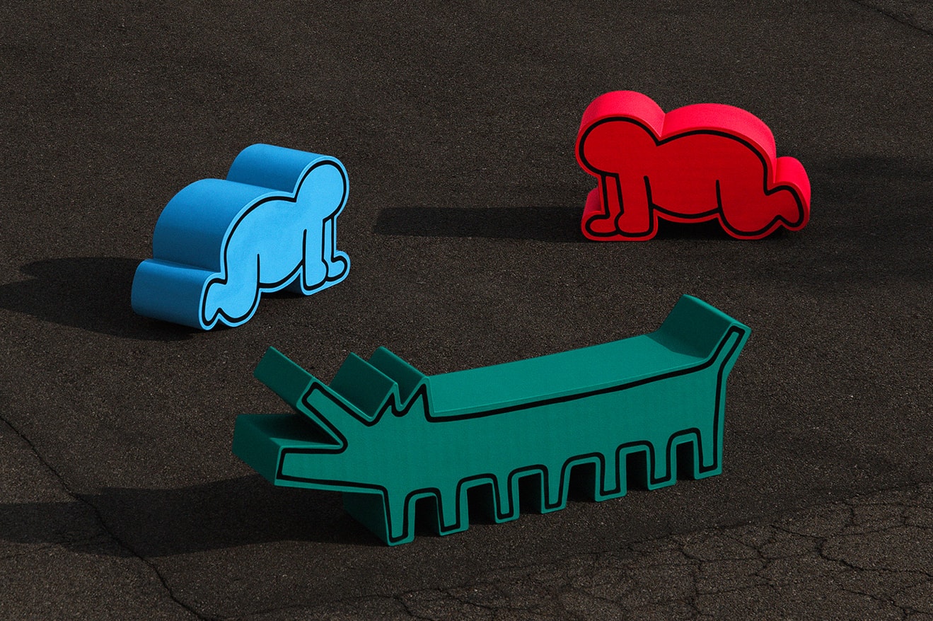 Gufram x Luna Luna Keith Haring Dog Crawling Baby Design Objects