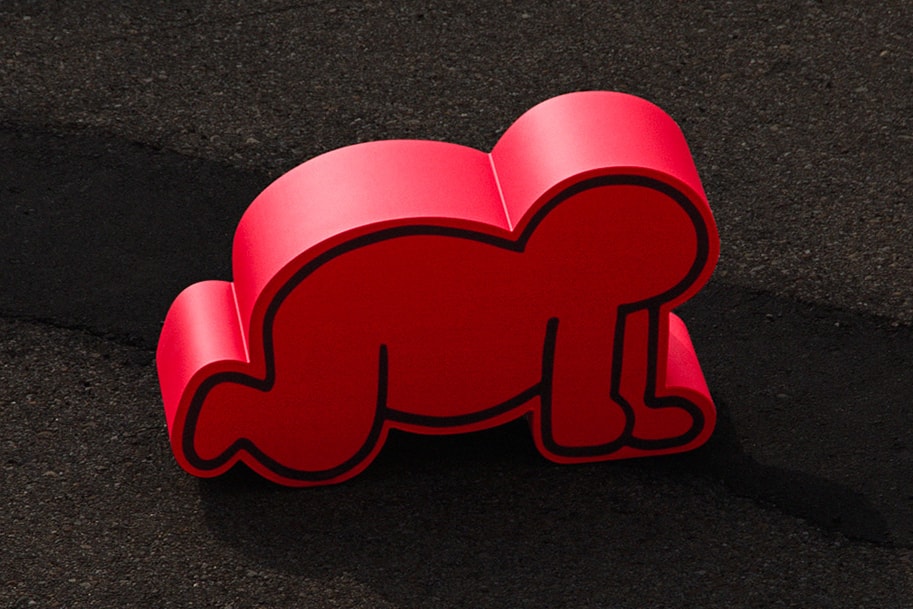 Gufram x Luna Luna Keith Haring Dog Crawling Baby Design Objects