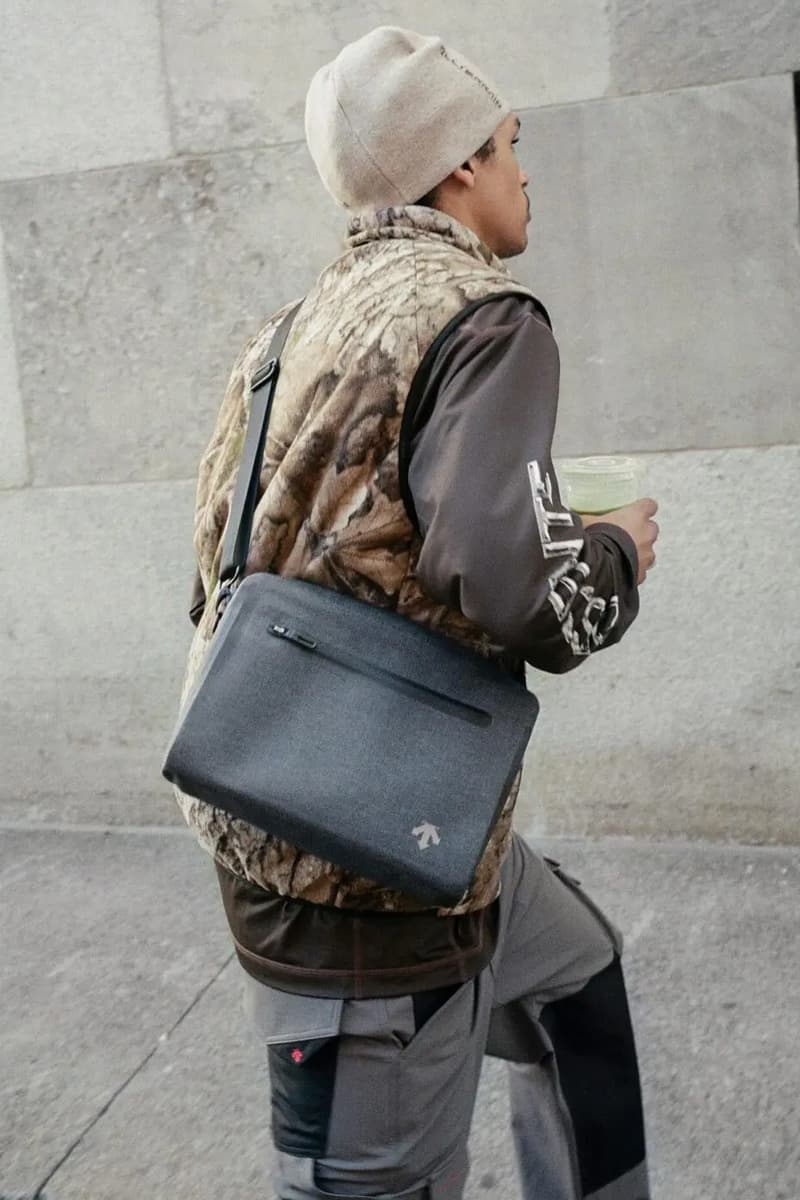 JJJJound x Descente Fall 2025 Collaboration Is All About Urban Utility montreal canada brand windbreaker pants vests realtree beanies toque own Jacket and Hardshell Parka, alongside versatile layers such as a Reversible Jacket and Vest, Hardshell Pants, and foundational apparel like a Button-Up Shirt and Warm-Up Longsleeve. Accessories, including a Crossbody Bag, Duffle Bag, and various hats and socks