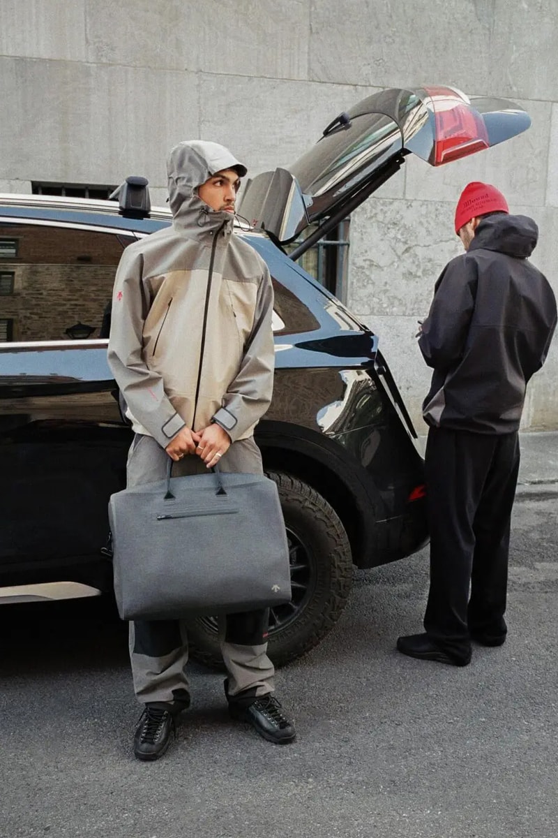 JJJJound x Descente Fall 2025 Collaboration Is All About Urban Utility montreal canada brand windbreaker pants vests realtree beanies toque own Jacket and Hardshell Parka, alongside versatile layers such as a Reversible Jacket and Vest, Hardshell Pants, and foundational apparel like a Button-Up Shirt and Warm-Up Longsleeve. Accessories, including a Crossbody Bag, Duffle Bag, and various hats and socks