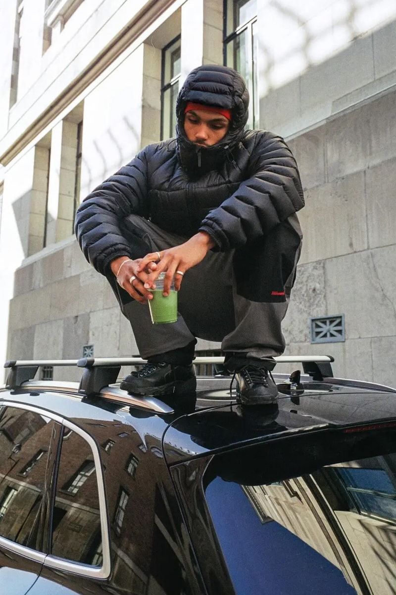 JJJJound x Descente Fall 2025 Collaboration Is All About Urban Utility montreal canada brand windbreaker pants vests realtree beanies toque own Jacket and Hardshell Parka, alongside versatile layers such as a Reversible Jacket and Vest, Hardshell Pants, and foundational apparel like a Button-Up Shirt and Warm-Up Longsleeve. Accessories, including a Crossbody Bag, Duffle Bag, and various hats and socks
