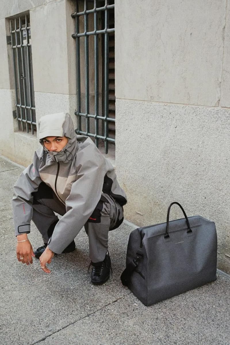 JJJJound x Descente Fall 2025 Collaboration Is All About Urban Utility montreal canada brand windbreaker pants vests realtree beanies toque own Jacket and Hardshell Parka, alongside versatile layers such as a Reversible Jacket and Vest, Hardshell Pants, and foundational apparel like a Button-Up Shirt and Warm-Up Longsleeve. Accessories, including a Crossbody Bag, Duffle Bag, and various hats and socks