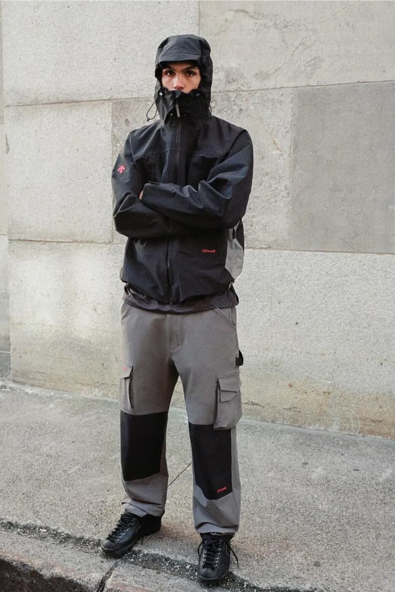 JJJJound x Descente Fall 2025 Collaboration Is All About Urban Utility montreal canada brand windbreaker pants vests realtree beanies toque own Jacket and Hardshell Parka, alongside versatile layers such as a Reversible Jacket and Vest, Hardshell Pants, and foundational apparel like a Button-Up Shirt and Warm-Up Longsleeve. Accessories, including a Crossbody Bag, Duffle Bag, and various hats and socks