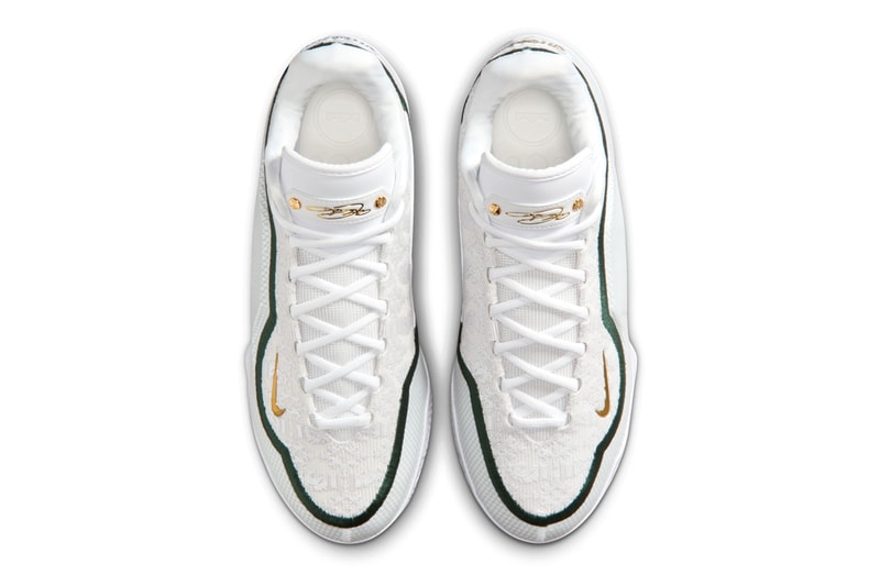 Official Look at the Nike LeBron 23 "From This Point Forward" lebron james HJ5629-101 White/Stadium Green-Light Smoke Grey-Black december 2025 chosen one los angeles lakers nba IB9563-101