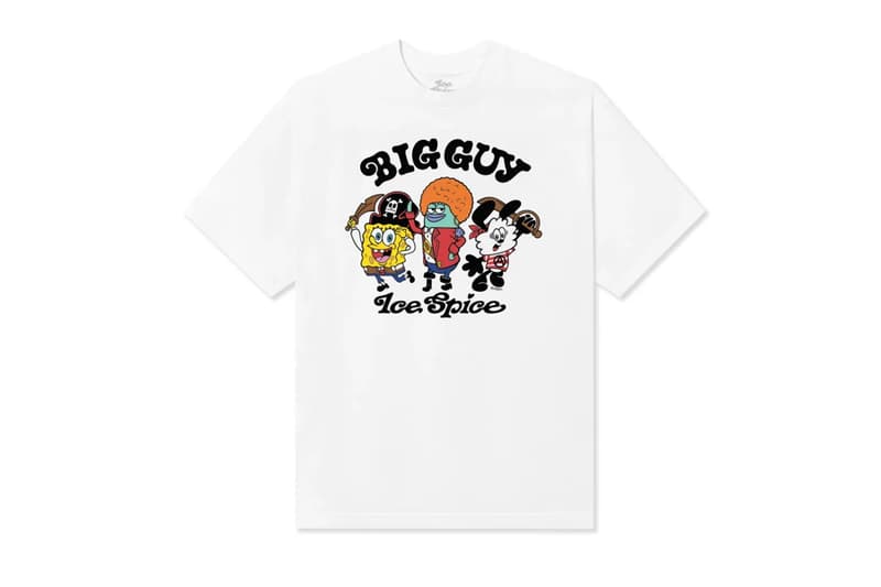 VERDY Teams up With Ice Spice for a Collaborative SpongeBob Collection capsule zip hoodie tee character t-shirt bandana big guy merch collection