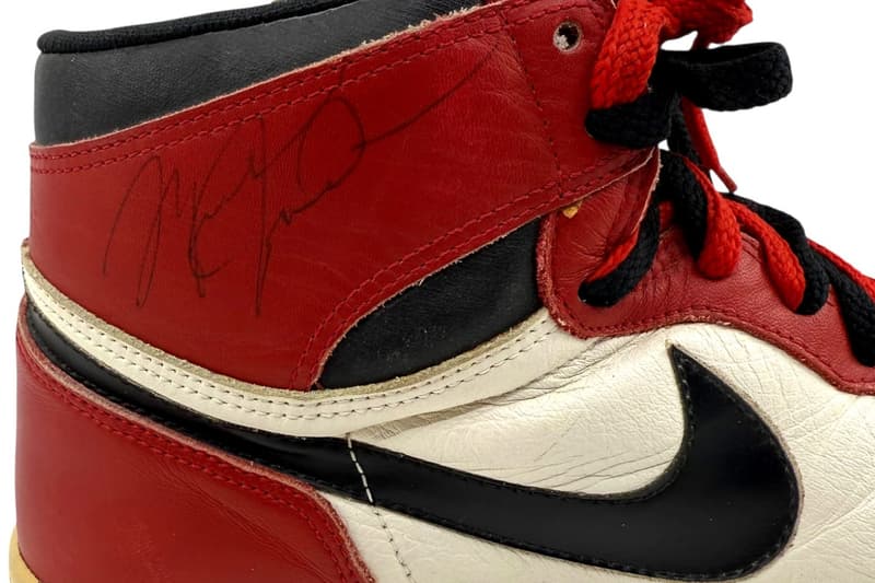 Michael Jordan Game Worn air jordan 1 chicago bulls detroit pistons Auction sells 205 000 usd