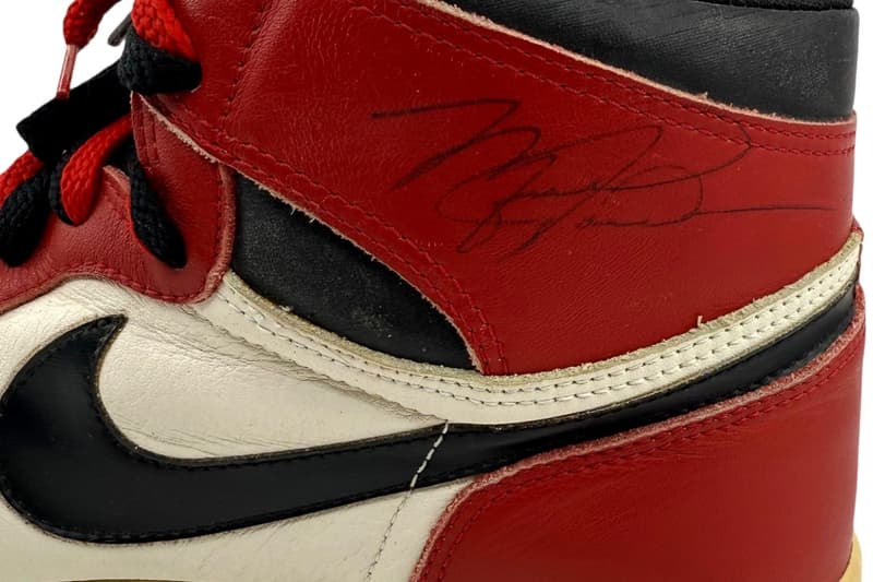 Michael Jordan Game Worn air jordan 1 chicago bulls detroit pistons Auction sells 205 000 usd