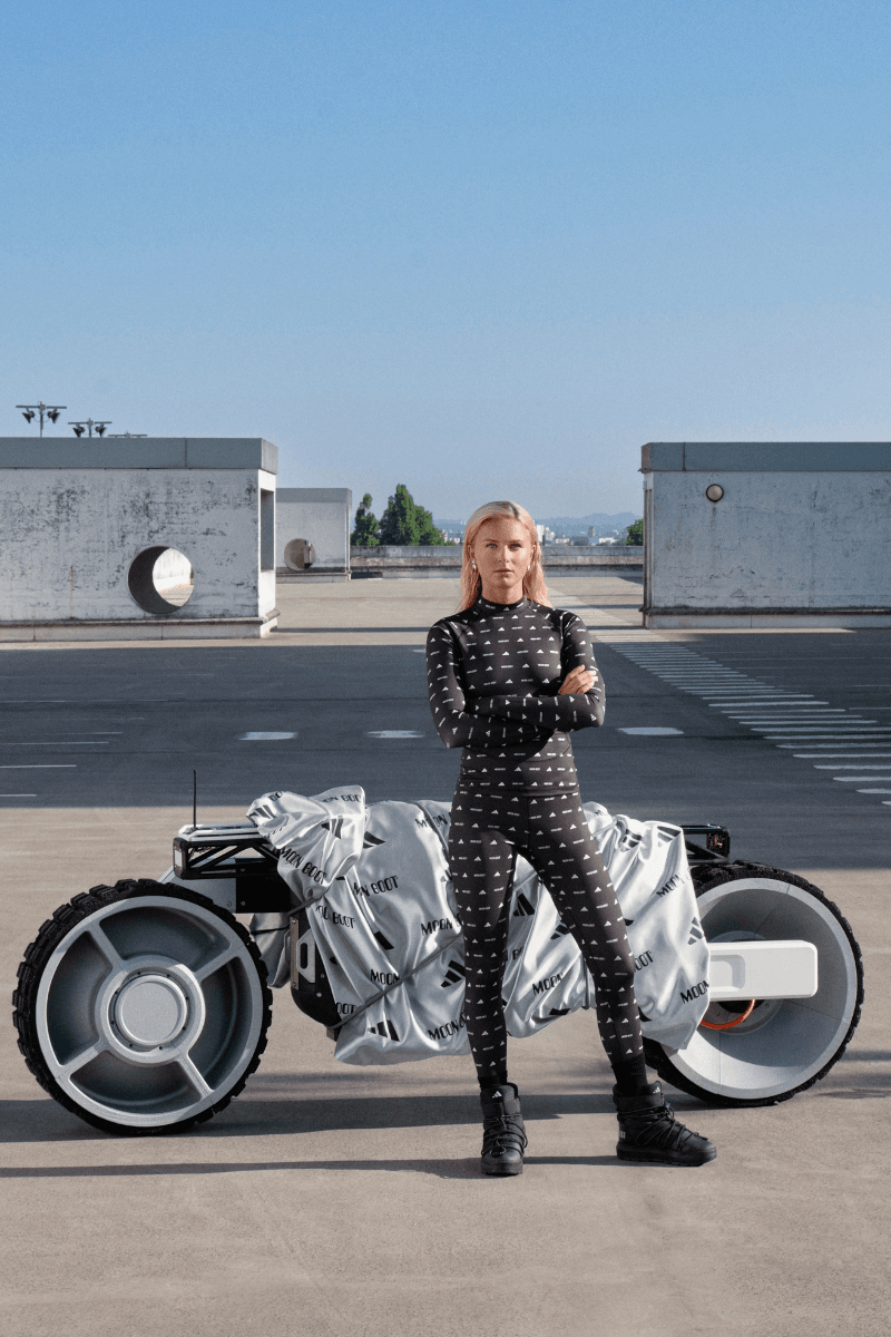 Adidas x Moonboots Have Dropped a Fall / Winter 25 Collection, The campaign was shot by Julien Boudet and modeled by Djibril Cissé and Frida Karlsson, the ‘Moon Boot Ultraboost’ and the ‘Moon Boot ACE’.