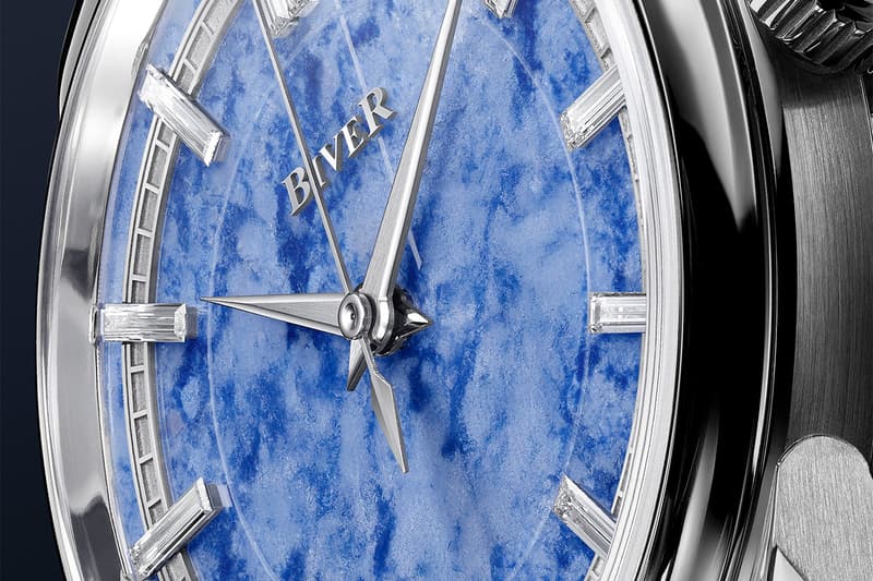 Biver Automatique Collection Dubai Watch Week Info Clous de Paris Two-Tone quartzite diamonds sapphires lavender jade mahogany obsidian Oeil de Fer