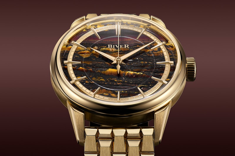 Biver Automatique Collection Dubai Watch Week Info Clous de Paris Two-Tone quartzite diamonds sapphires lavender jade mahogany obsidian Oeil de Fer