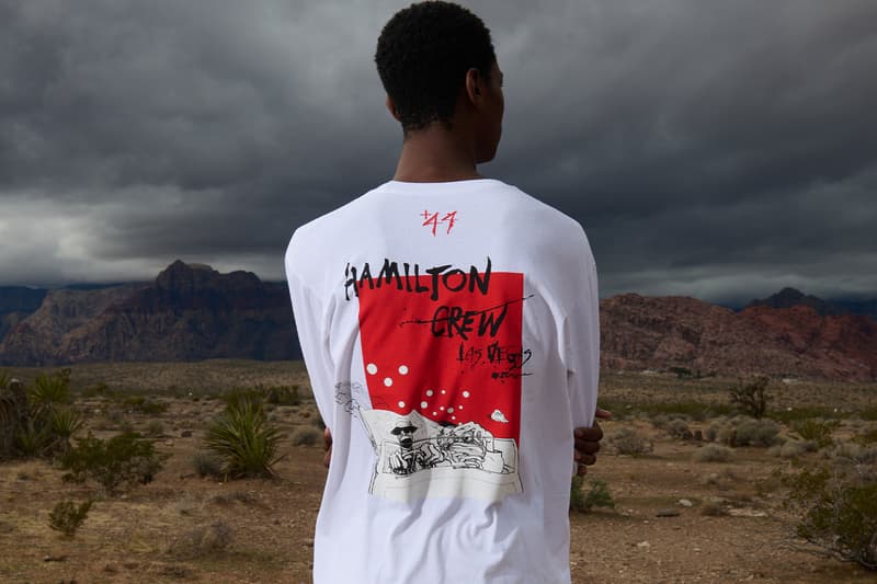 Lewis Hamilton's Plus44 Launches Ralph Steadman Collection collaboration f1 formula one las vegas grand prix