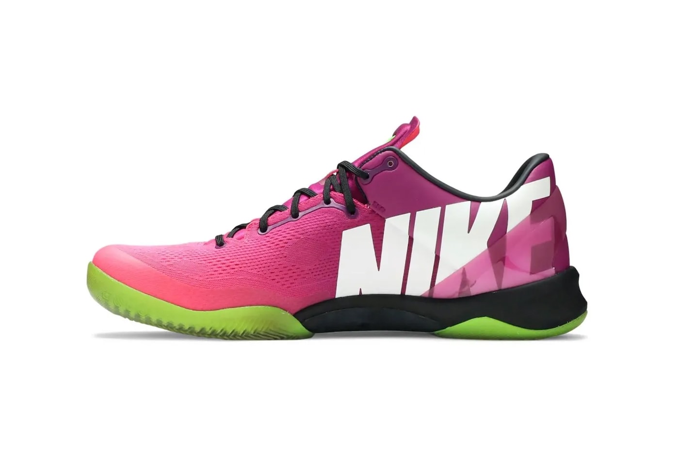 Nike Kobe 8 Protro "Mambacurial" Red Plum/Electric Green-Pink Flash IO6253-500 release info kobe bryatn
