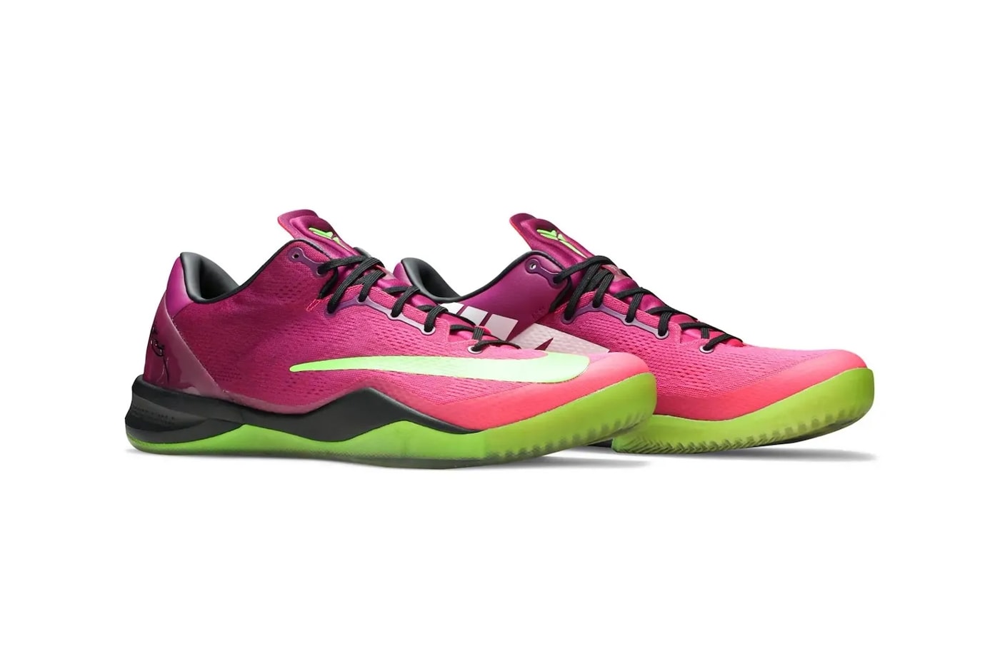 Nike Kobe 8 Protro "Mambacurial" Red Plum/Electric Green-Pink Flash IO6253-500 release info kobe bryatn