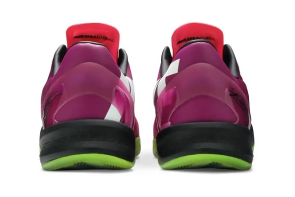 Nike Kobe 8 Protro "Mambacurial" Red Plum/Electric Green-Pink Flash IO6253-500 release info kobe bryatn