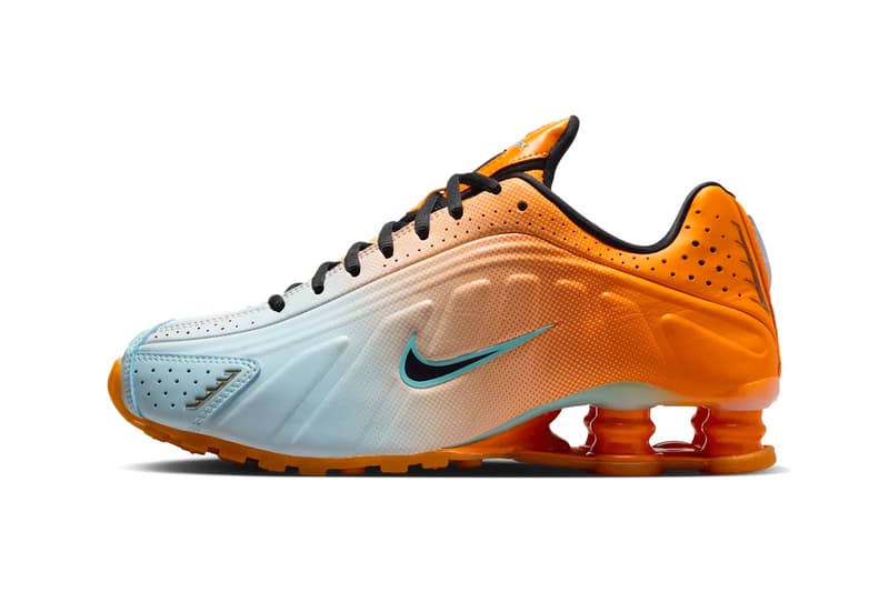 Nike Shox R4 “Vivid Orange/Glacier Blue” IH2343-801 Release Info Swoosh