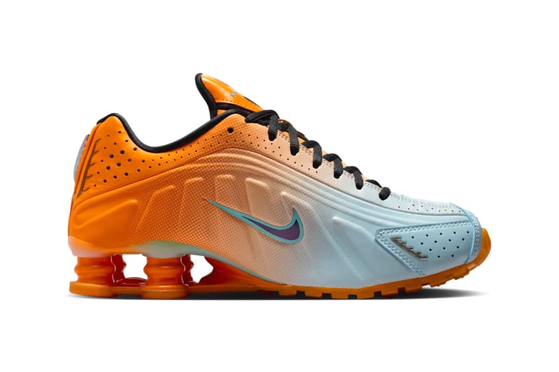 Nike Shox R4 “Vivid Orange/Glacier Blue” IH2343-801 Release Info Swoosh