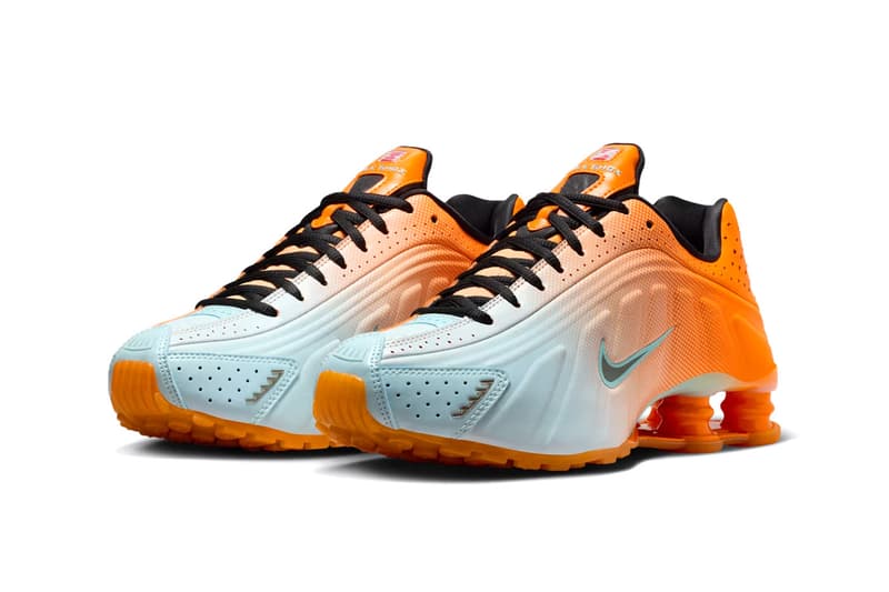 Nike Shox R4 “Vivid Orange/Glacier Blue” IH2343-801 Release Info Swoosh