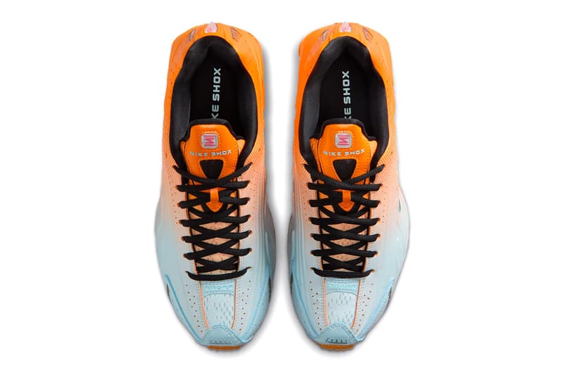 Nike Shox R4 “Vivid Orange/Glacier Blue” IH2343-801 Release Info Swoosh