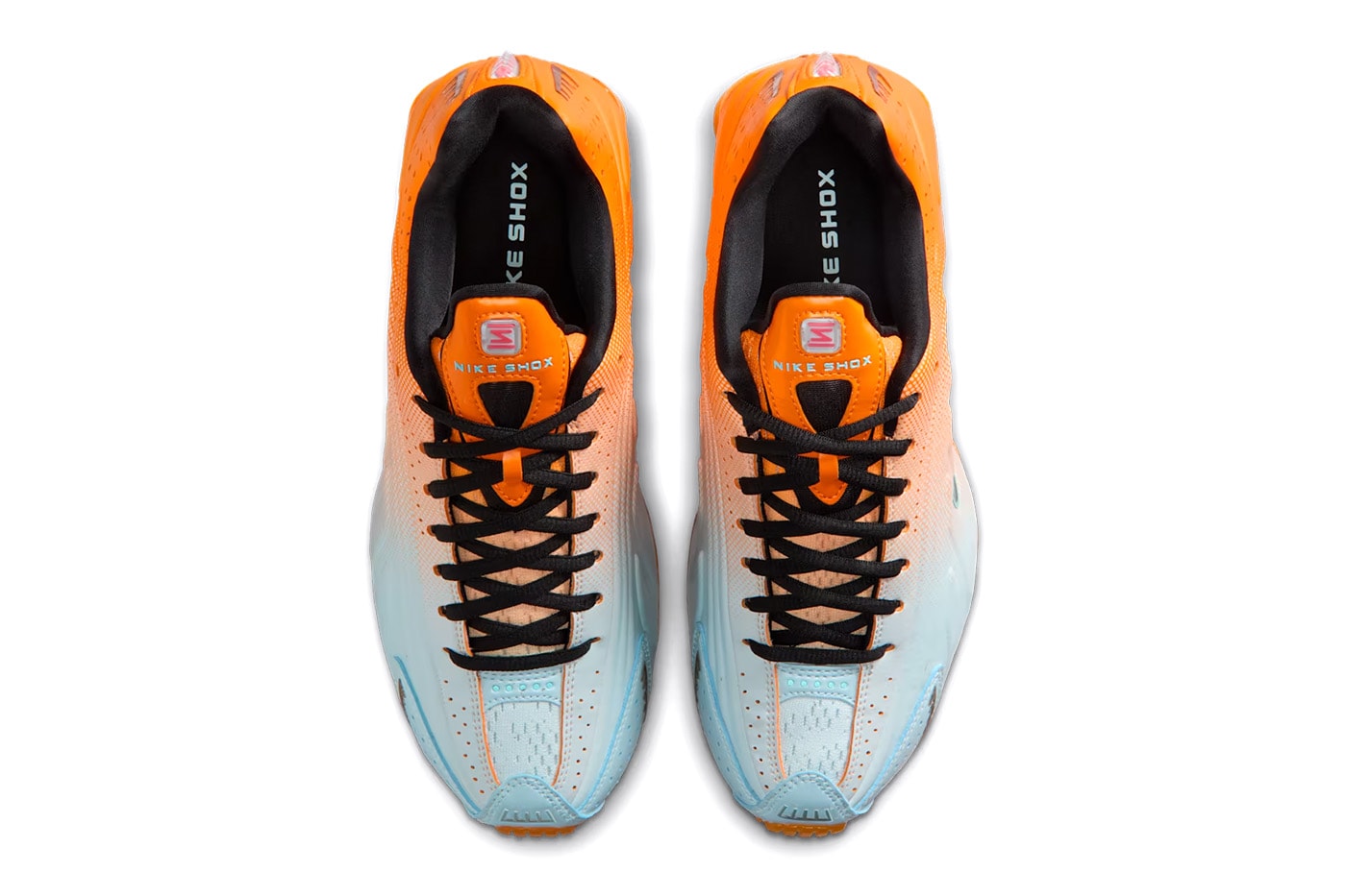 Nike Shox R4 “Vivid Orange/Glacier Blue” IH2343-801 Release Info Swoosh