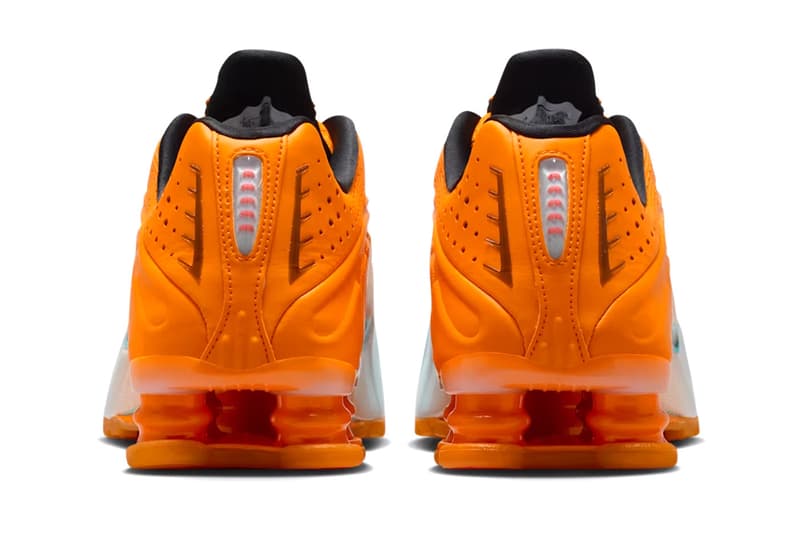 Nike Shox R4 “Vivid Orange/Glacier Blue” IH2343-801 Release Info Swoosh