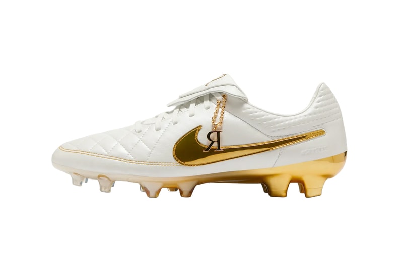 Ronaldinho x Nike Tiempo Legend FG "Touch of Gold" Metallic Summit White-Metallic Gold Coin IF4388-100 return holiday 2025 release
