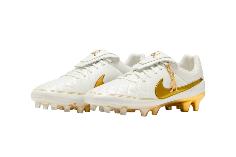 Ronaldinho x Nike Tiempo Legend FG "Touch of Gold" Metallic Summit White-Metallic Gold Coin IF4388-100 return holiday 2025 release