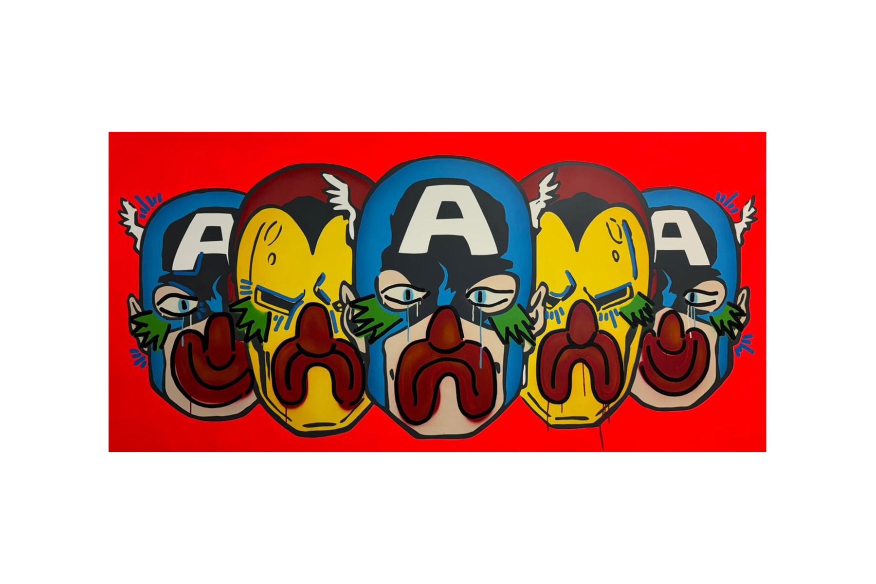Slawn x Opake 'Heroes, Villains and Violence' Miami Exhibition Art Artworks