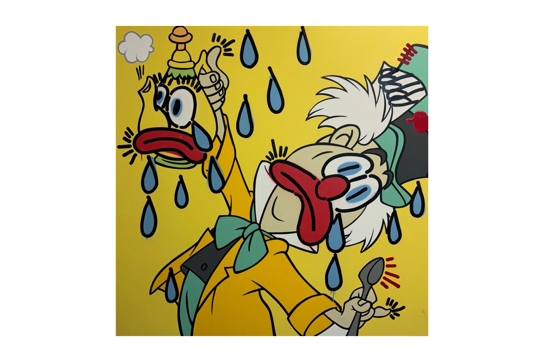 Slawn x Opake 'Heroes, Villains and Violence' Miami Exhibition Art Artworks