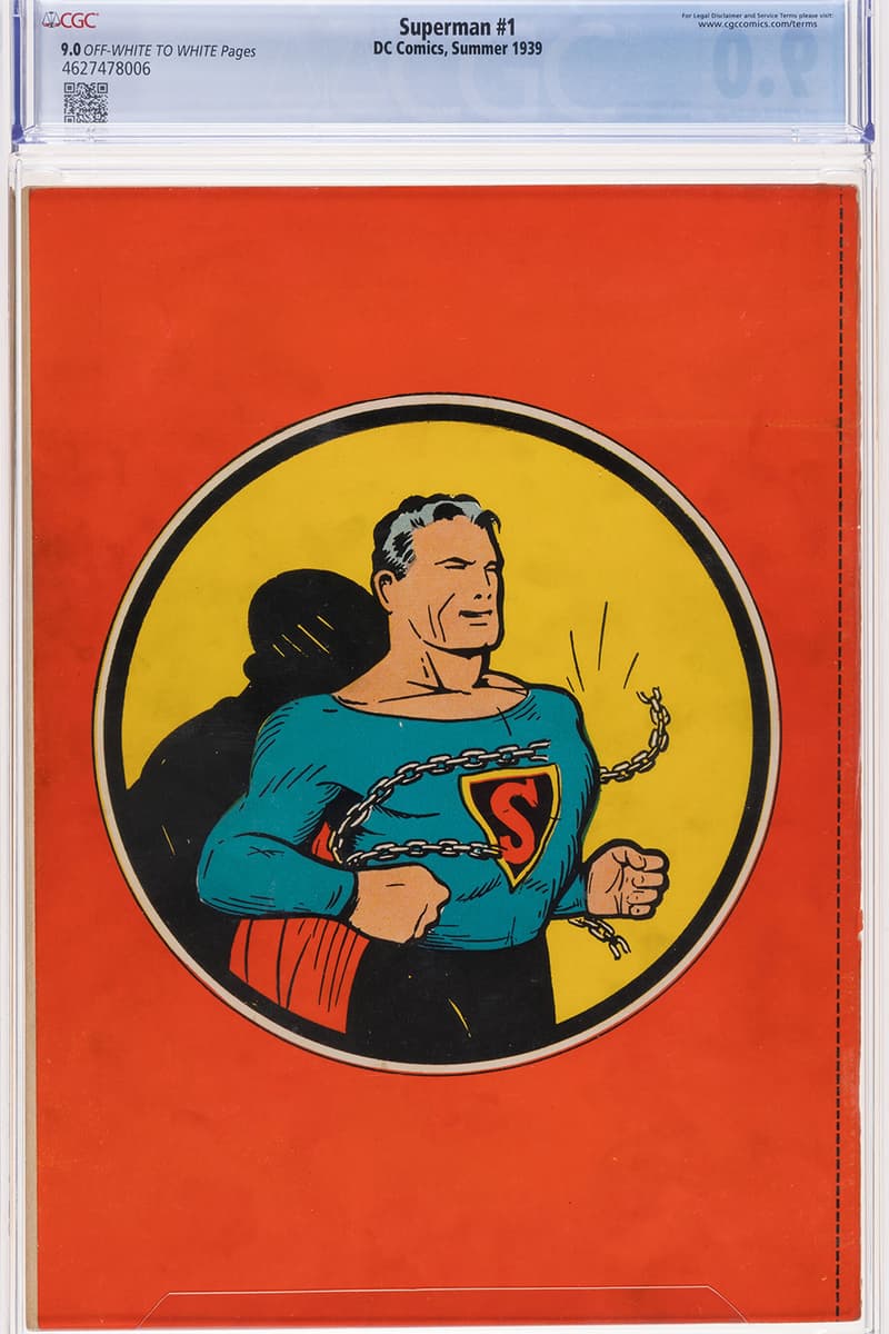 High-grade 1939 ‘Superman No. 1’ comic from attic discovery that set a $9.12 million auction record at Heritage Auctions