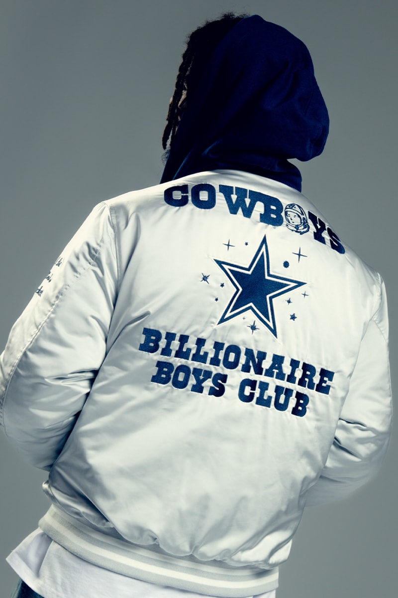 Dallas Cowboys Team up With Billionaire Boys Club for the Starfield Collection nfl football pharrell williams bbc icecream trading cards american football