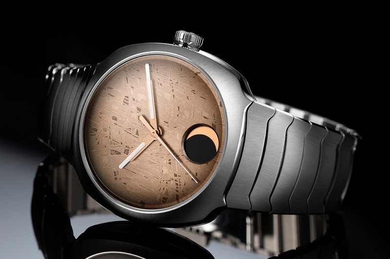 H. Moser의 Streamliner Perpetual Moon 컨셉 운석 시계에서 미니멀리즘과 우주 시의 만남