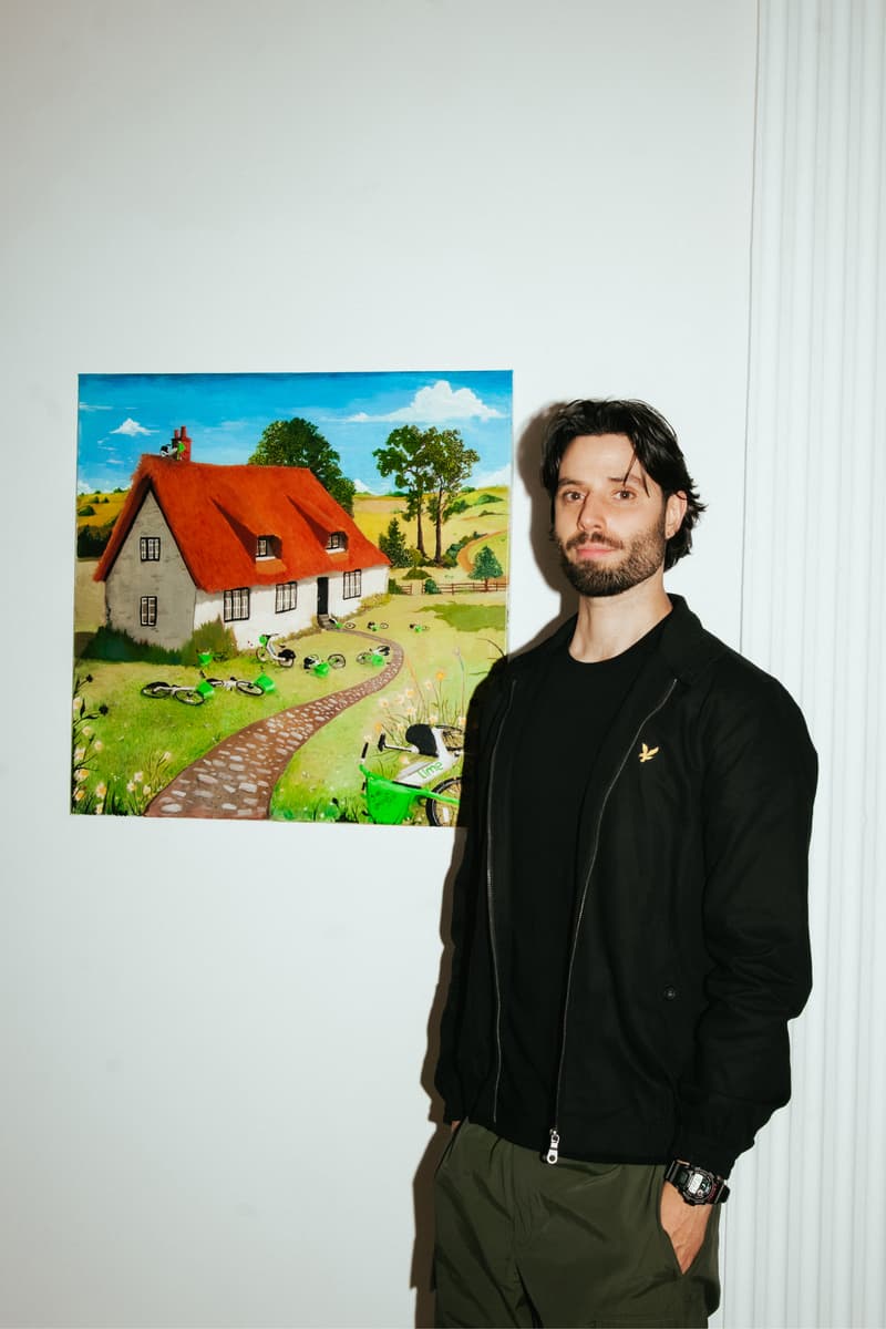 Reuben Dangoor 'This Lime Green and Pleasant Land' London Art Artworks