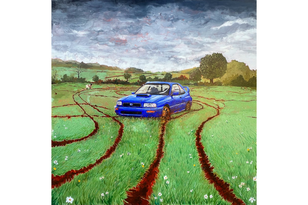 Reuben Dangoor 'This Lime Green and Pleasant Land' London Art Artworks