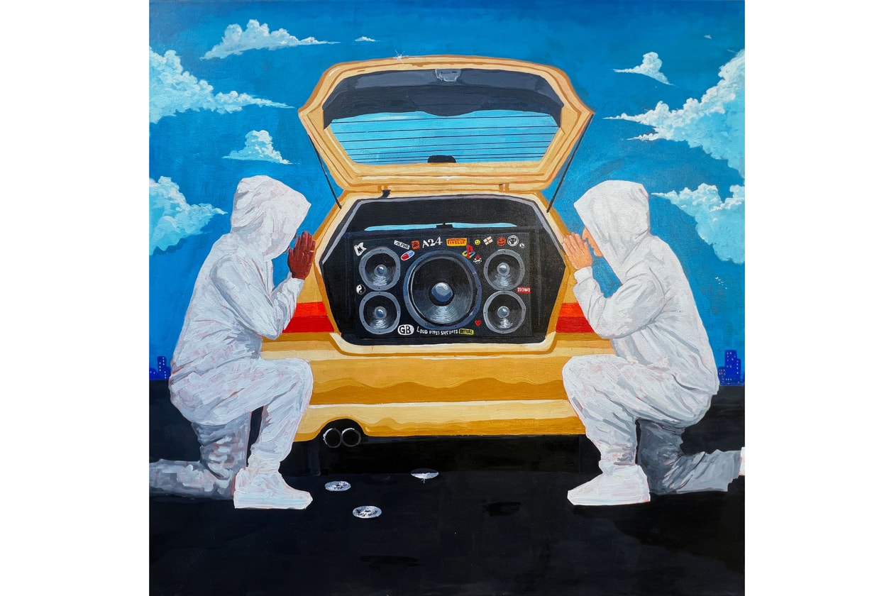 Reuben Dangoor 'This Lime Green and Pleasant Land' London Art Artworks