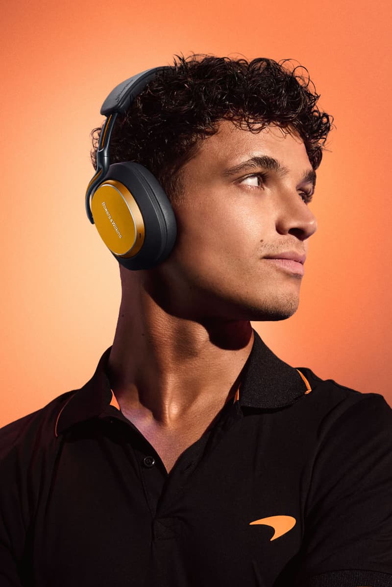 For the Las Vegas Grand Prix, Bowers & Wilkins and McLaren Continue To Champion the Pursuit of Perfection px8 f1 edition price release info lando norris oscar piastri driver campaign link website papaya 
