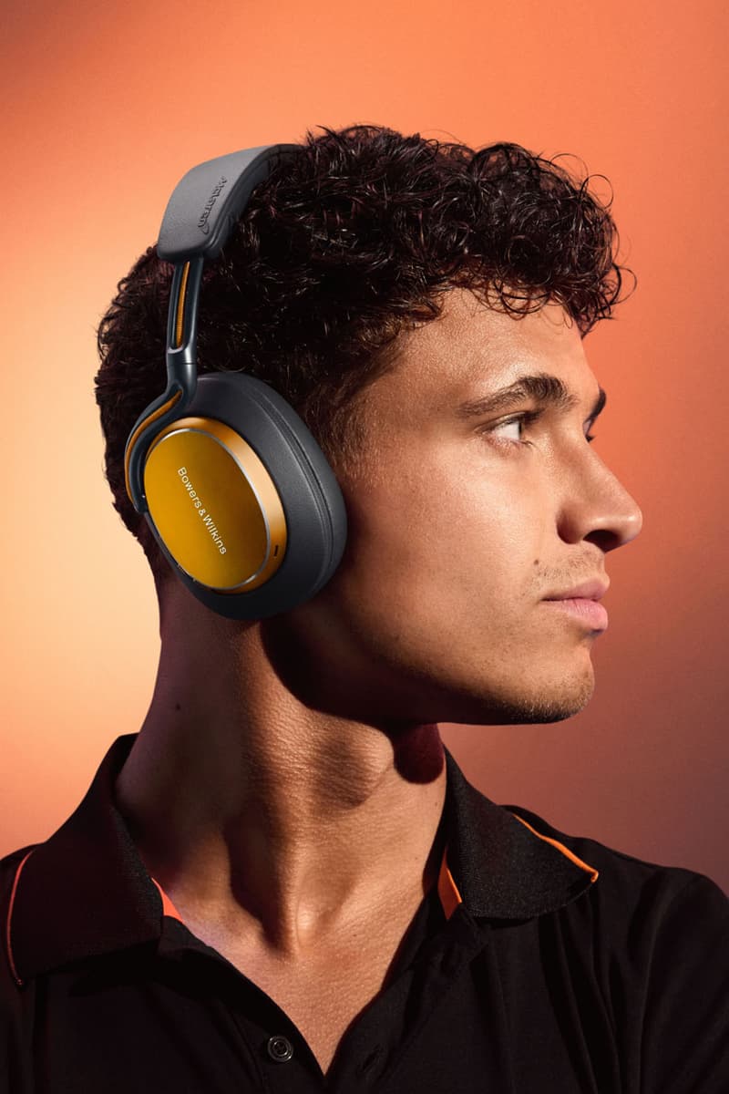 For the Las Vegas Grand Prix, Bowers & Wilkins and McLaren Continue To Champion the Pursuit of Perfection px8 f1 edition price release info lando norris oscar piastri driver campaign link website papaya 